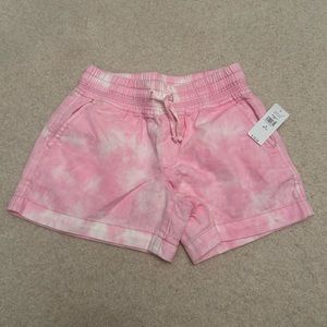 Gap Kids Pink White Tie Dye Shorts Size S